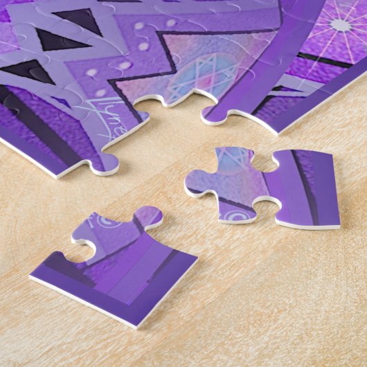 Paars W2 Legpuzzel (Zijkant)