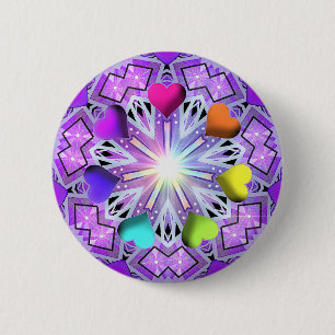 Paars W2 Ronde Button 5,7 Cm