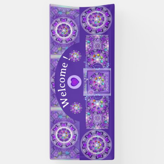 Paars W2 Spandoek (Verticaal)