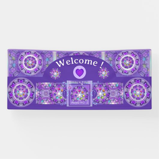 Paars W2 Spandoek (Horizontaal)