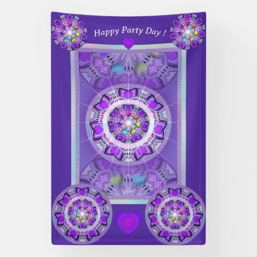 Paars W2 Spandoek (Verticaal)