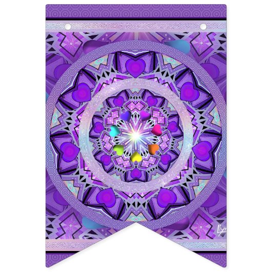 Paars W2 Vlaggetjes (Eerste vlag)