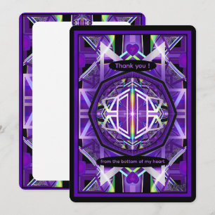 Paars W3 Bedankkaart