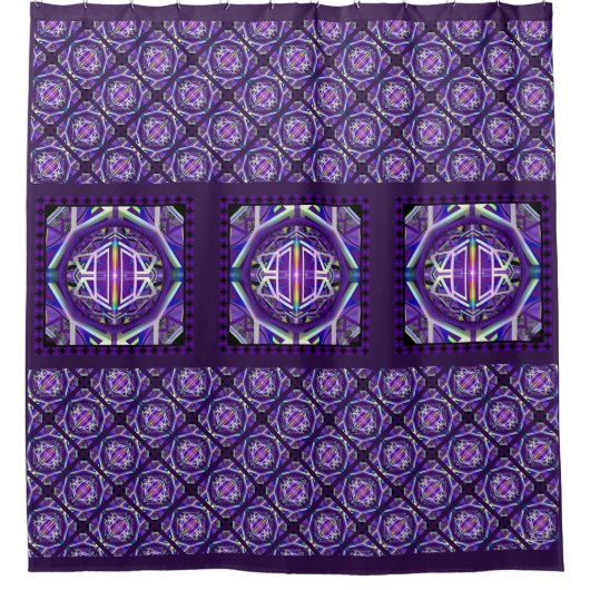 Paars W3 Douchegordijn (Voorkant)