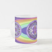 Paars W3 Matglas Koffiemok (Voorkant links)