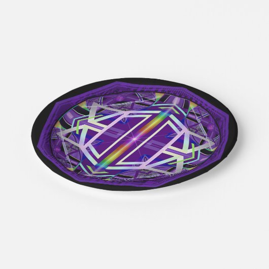 Paars W3 Papieren Bordje (Gekanteld)