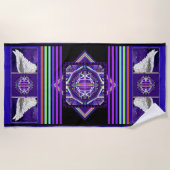 Paars W3 Strandlaken (Voorkant)