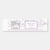 Paars waterflesetiket Hydrangea Bumpersticker (Voorkant)