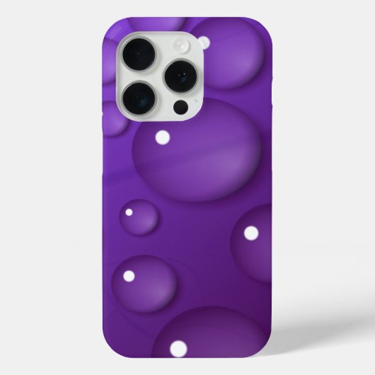 Paars watervalpatroon Case-Mate iPhone case (Achterkant)