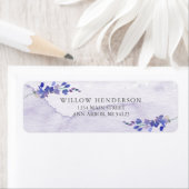 Paars Waterverf Vrijgezellenfeest Return Address Etiket (Insitu)