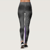 Paars Web Leggings (Achterkant)
