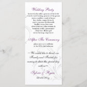 paars Weddenprogramma Programma (Achterkant)