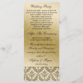 paars Weddenprogramma Programma (Achterkant)