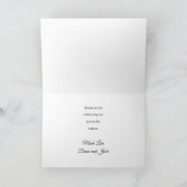 Paars Weddenschap Waterverf Lavender Bedankt kaart (Binnen)