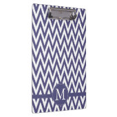 Paars White Chevron Monogram Klembord (Rechts)