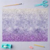 Paars White Glitz Glitter Tissuepapier (Craft)