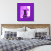Paars windmolen Canvas Afdruk (Insitu (Slaapkamer))