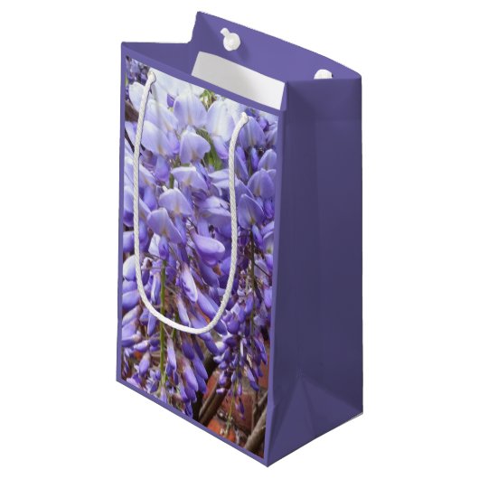 Paars Wisteria Blossom Klein Cadeauzakje (Voorkant Gekanteld)
