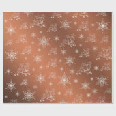 paars, wit, bruin, blauw, kerstpapier, winter+p cadeaupapier (Vlak)