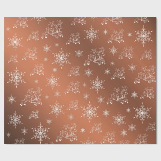 paars, wit, bruin, blauw, kerstpapier, winter+p cadeaupapier (Vlak)