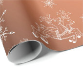 paars, wit, bruin, blauw, kerstpapier, winter+p cadeaupapier (Rol Hoek)