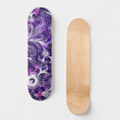 Paars wit en roze bloemkool Dd Brand Skateboard (Voorkant)