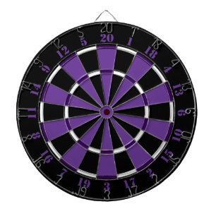 Paars wit en zwart dartboard dartbord