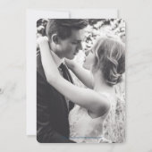 Paars wit na de bruiloft na het feest kaart (Achterkant)