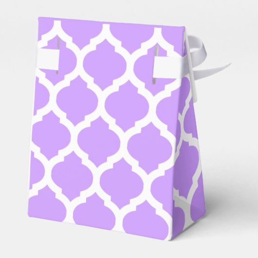 Paars wit patroon dankzij cadeaudoos bedankdoosjes (Achterkant)