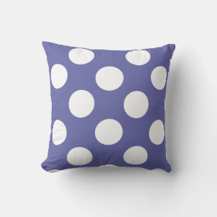 paars witte polka stippen periwinkle kussen