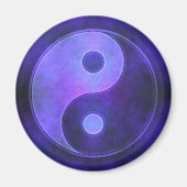 Paars Yin Yang Symbol Magneet (Voorkant)