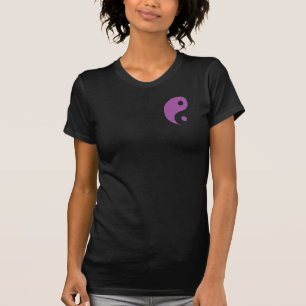 Paars Yin Yang Taoist Symbool T-shirt