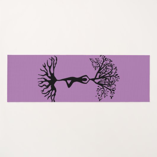 Paars Yogamat (Voorkant (horizontaal))