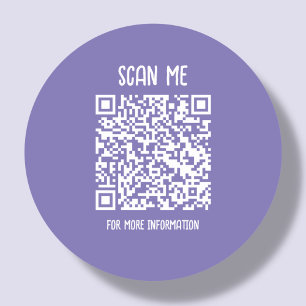Paars Zakelijke QR-code scanbaar Ronde Sticker