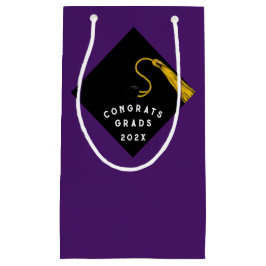 Paars zakje voor afstudeercadeau