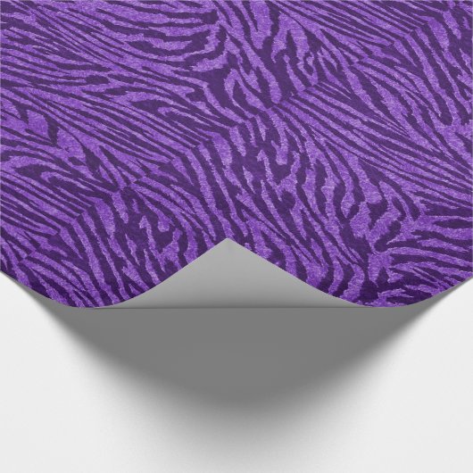 Paars Zebra verlooppapier Cadeaupapier (Hoek)