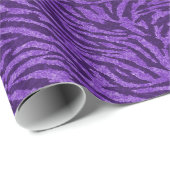 Paars Zebra verlooppapier Cadeaupapier (Rol Hoek)