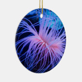 Paars Zee Anemone Marine Life Keramisch Ornament (Rechts)