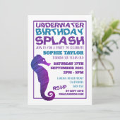 Paars zeepaardje, waterpartij kaart (Staand voorkant)