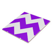 Paars Zigzag Patroon Tegeltje (Zijkant)