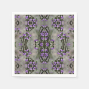 Paars Zout Heliotrope Wildflower Patroon Servet