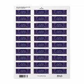 Paars & Zwart Gotische Vintage Etiket (Full Sheet)