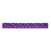 Paars/zwart gradiënt Snowflake Satin Ribbon Lint (Voorkant)