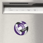 paars zwart volleybalteam voor jongens magneet (Insitu (Vaatwasser))