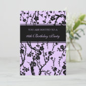 Paarse 16e verjaardag kaart (Staand voorkant)