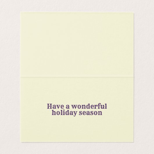 Paarse 25-pack-feestkaarten kaart (Binnenkant ongevouwen)