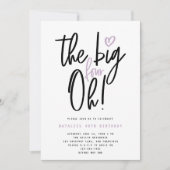 Paarse 40e verjaardag moderne typografie (Voorkant)