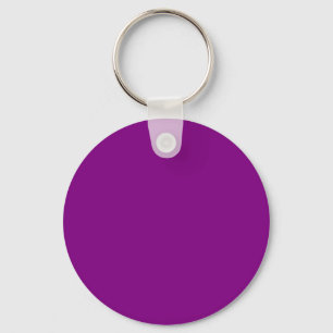 Paarse 800080 Kleur - Voeg een naamoptie toe Sleutelhanger
