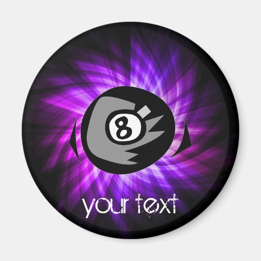 Paarse 8 bal magneet (Voorkant)