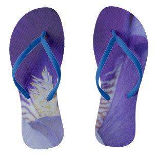 Paarse aangepaste volwassen, slanke bandjes teenslippers